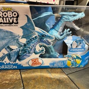 Zuru Robo Alive Ice Blasting Dragon - Blue